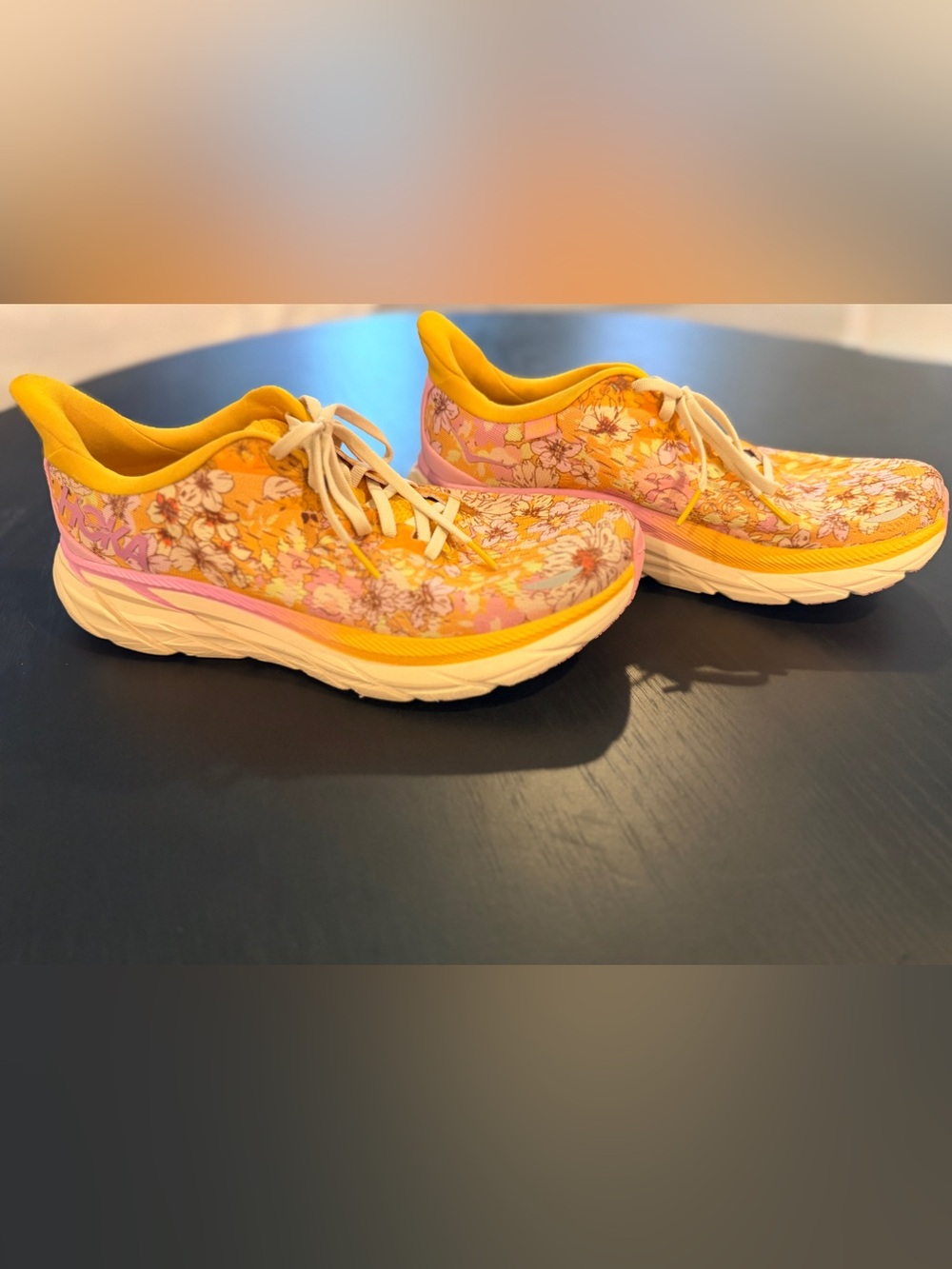 Hoka x Free People Movement Clifton 8 Golden Coast Floral Shoes (Size 9B) - Picture 2 of 9
